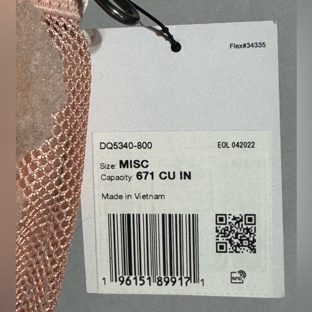 Nike Brasilia JDI Arctic Orange (peach) Color DQ5340-800 Kids Mini Backpack - Picture 2 of 7